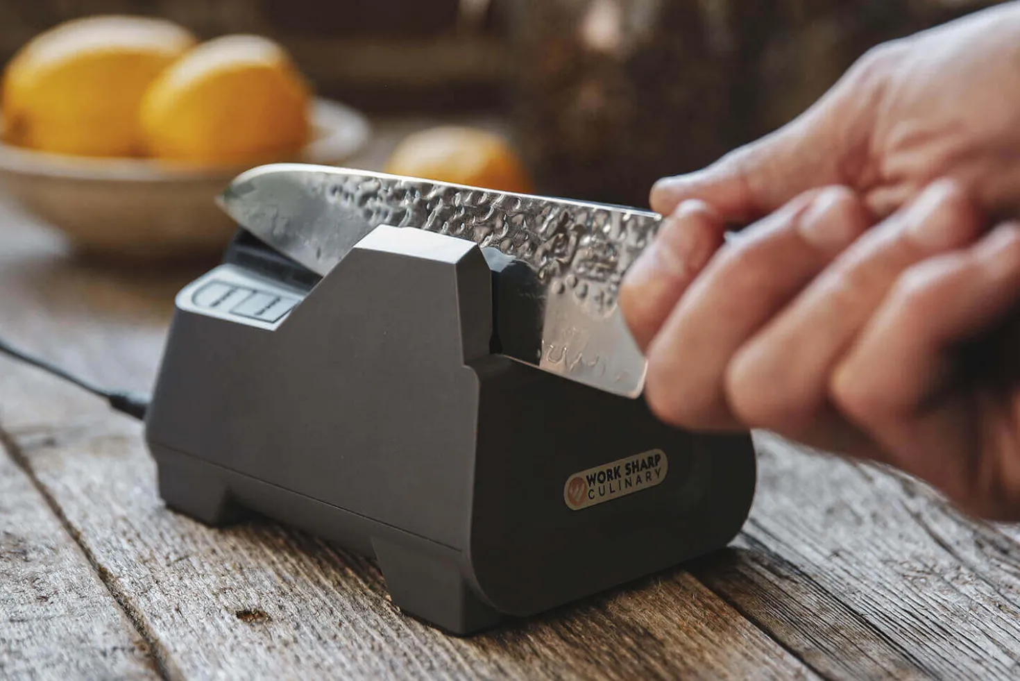 Affûteur électrique Worksharp E2 spécial couteaux de cuisine
