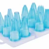 Assortiment de 12 douilles de pâtisserie polycarbonate bleu