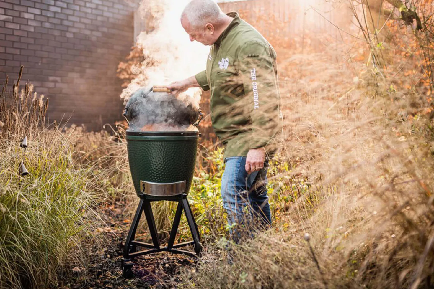 Barbecue Big Green Egg Medium multifonctions en céramique de qualité supérieure