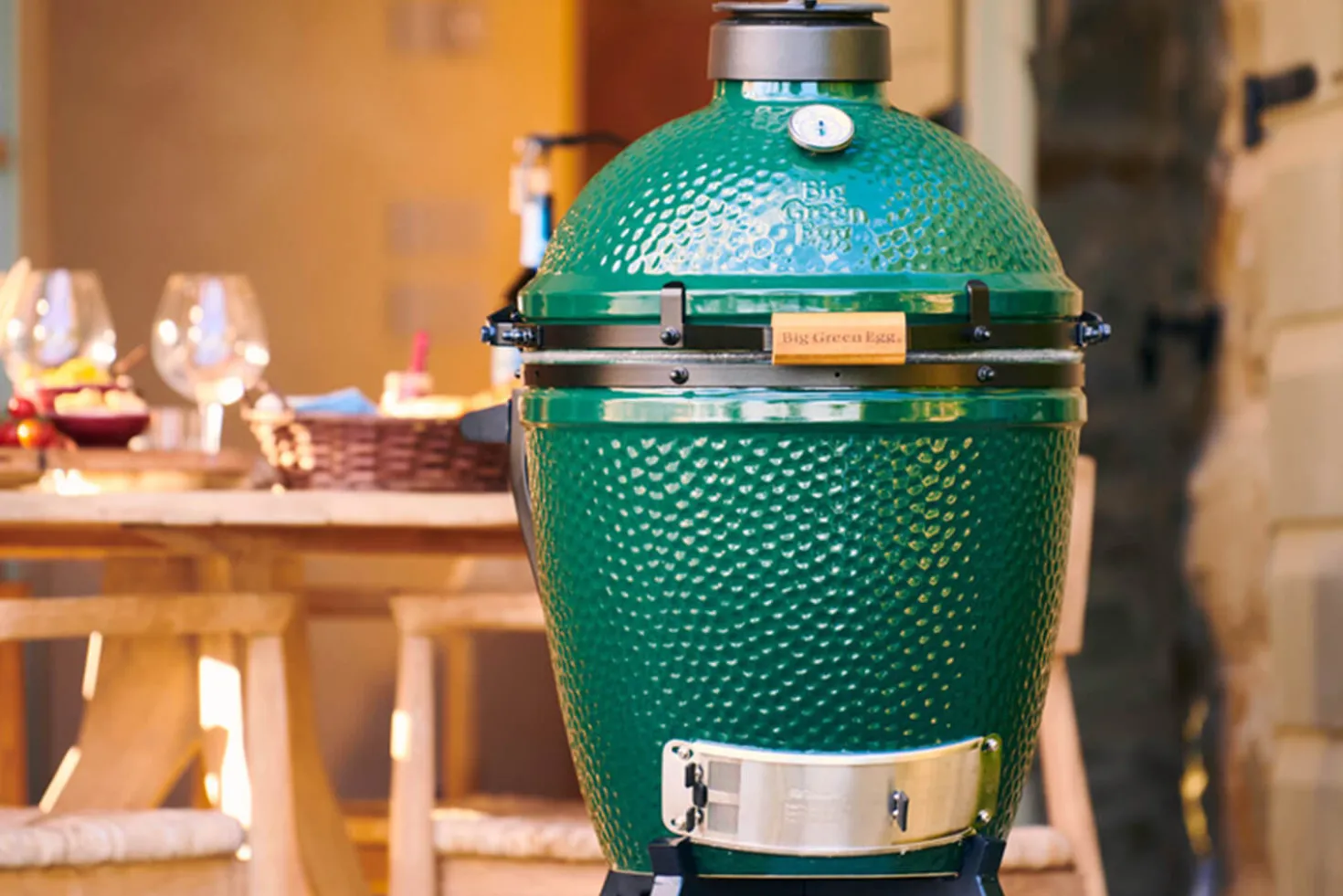 Barbecue Big Green Egg Medium multifonctions en céramique de qualité supérieure