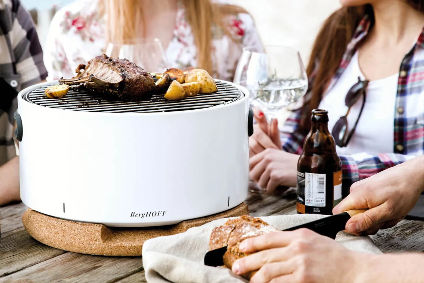 Barbecue de table Berghoff Leo blanc nomade ø35cm