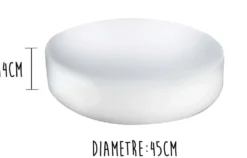 Billot de boucher Matfer en PEHD 500 - Diamètre 45cm