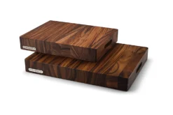 Billot de cuisine Continenta en bois d'acacia avec poignées