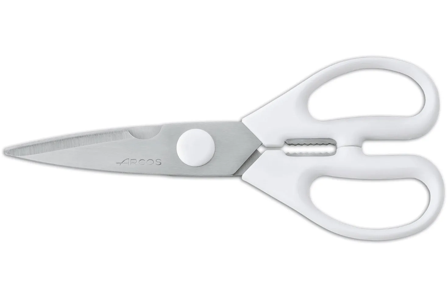 Bloc blanc laqué Arcos Brooklyn 3 couteaux + 1 paire de ciseaux