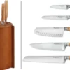 Bloc 5 couteaux forgés Wüsthof Amici en bois d'olivier