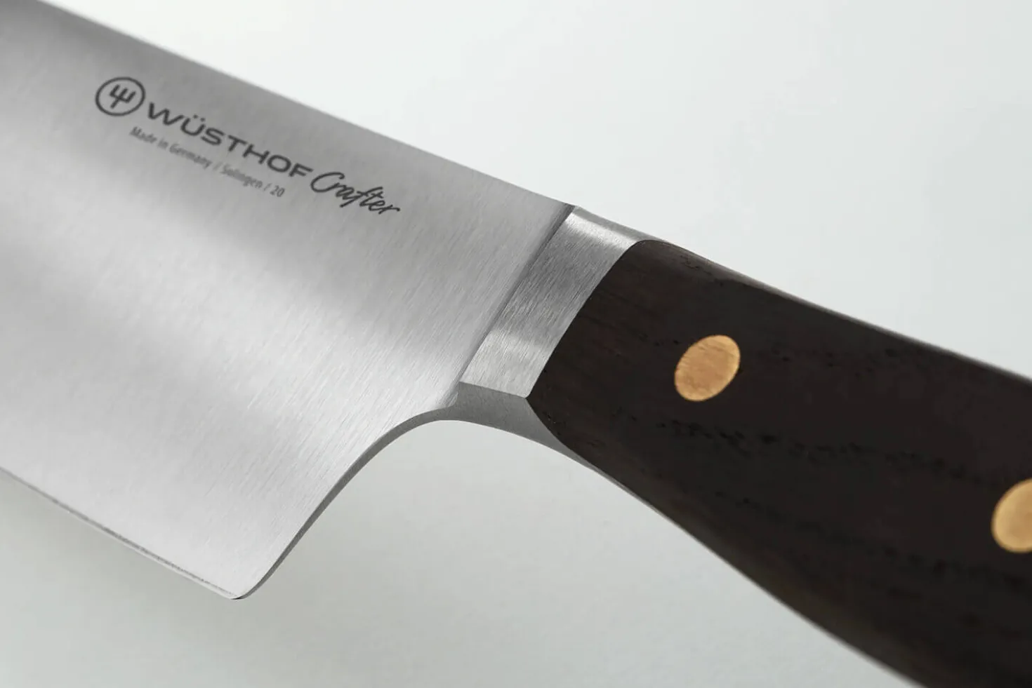 Bloc 2 couteaux forgés Wüsthof Crafter design en chêne, érable et hêtre