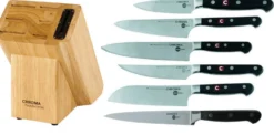 Bloc 5 couteaux Japan Chef Chroma aiguiseur