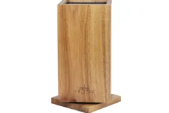 Bloc couteaux vide rotatif Cristel en bois d'acacia