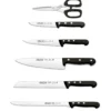 Bloc design bois de hêtre 5 couteaux + ciseaux Arcos UNIVERSAL acier inox NITRUM