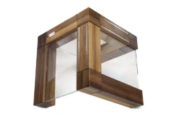Bloc vide Artelegno Grand Prix en bois et plexiglass pour 10 couteaux de cuisine