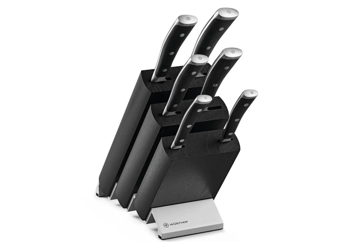 Bloc Wüsthof Classic Ikon noir - 6 couteaux forgés