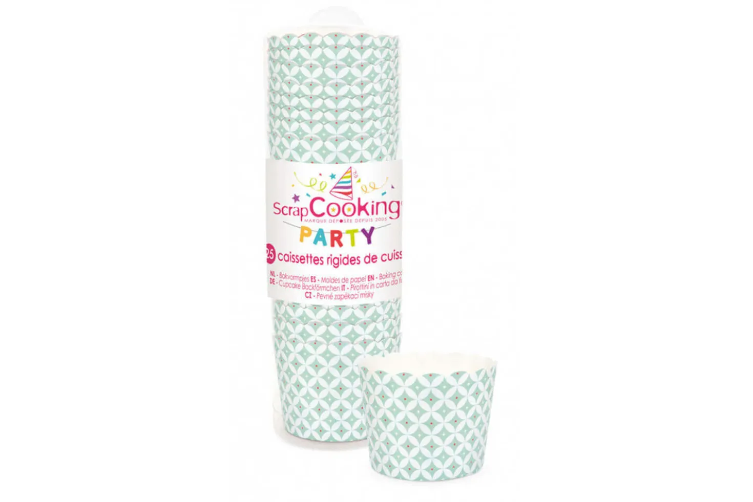 Boite 25 caissettes rigides de cuisson Scrapcooking 6x4,5cm