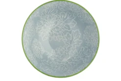 Bol en grès émaillé Kitchen Craft à motif floral gris et rouge