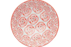 Bol en grès émaillé KitchenCraft motif floral jaune et rouge