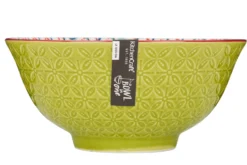 Bol en grès émaillé KitchenCraft motif géométrique vert