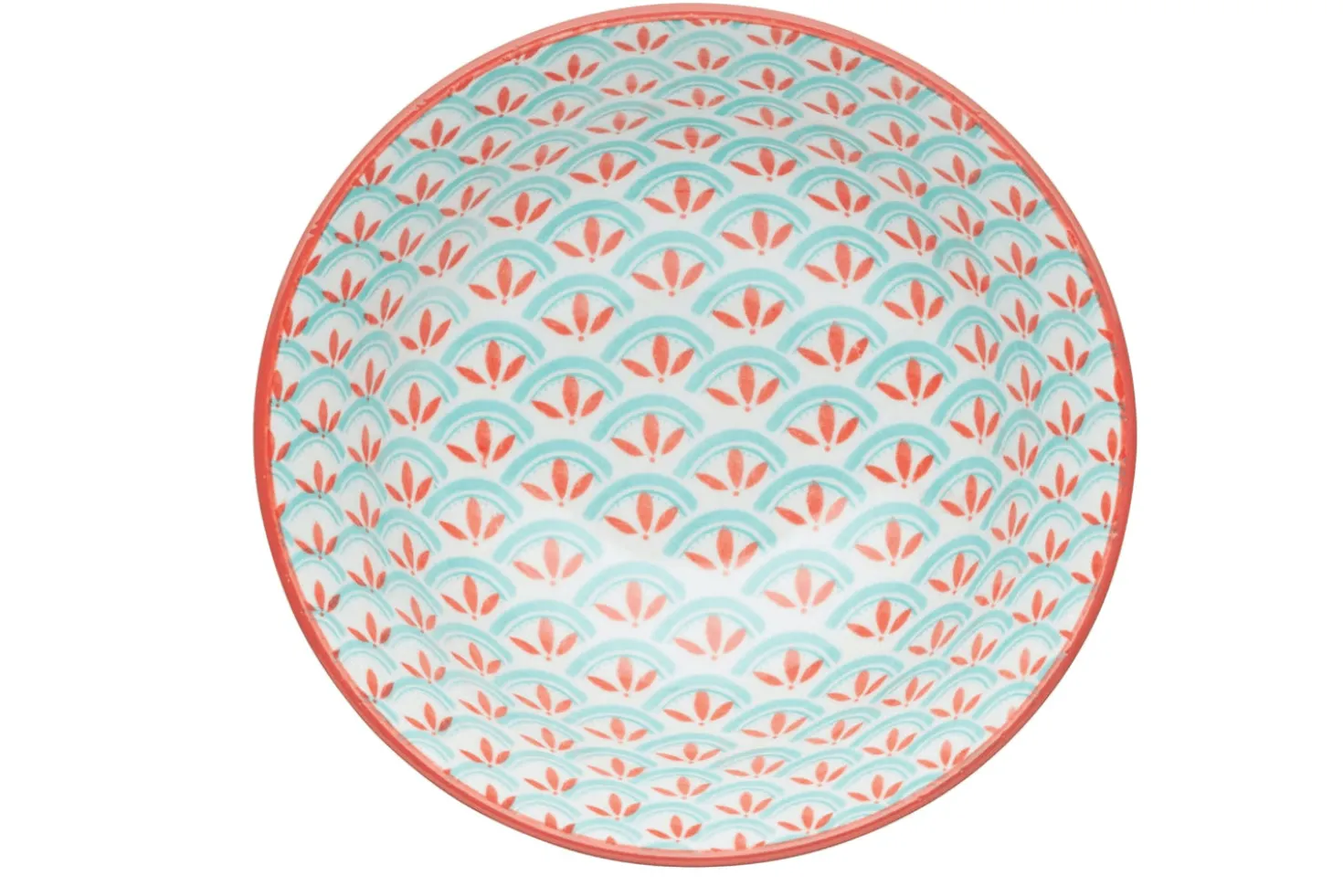 Bol en grès émaillé KitchenCraft motif géométrique vert