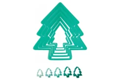 Boîte 5 découpoirs sapins Scrapcooking en polypropylène