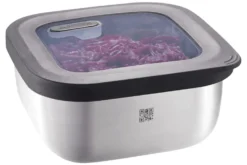 Boîte de conservation Gefu Provido carrée 400ml en acier inox