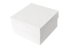 Boîte à gâteaux Patisdécor en carton blanc