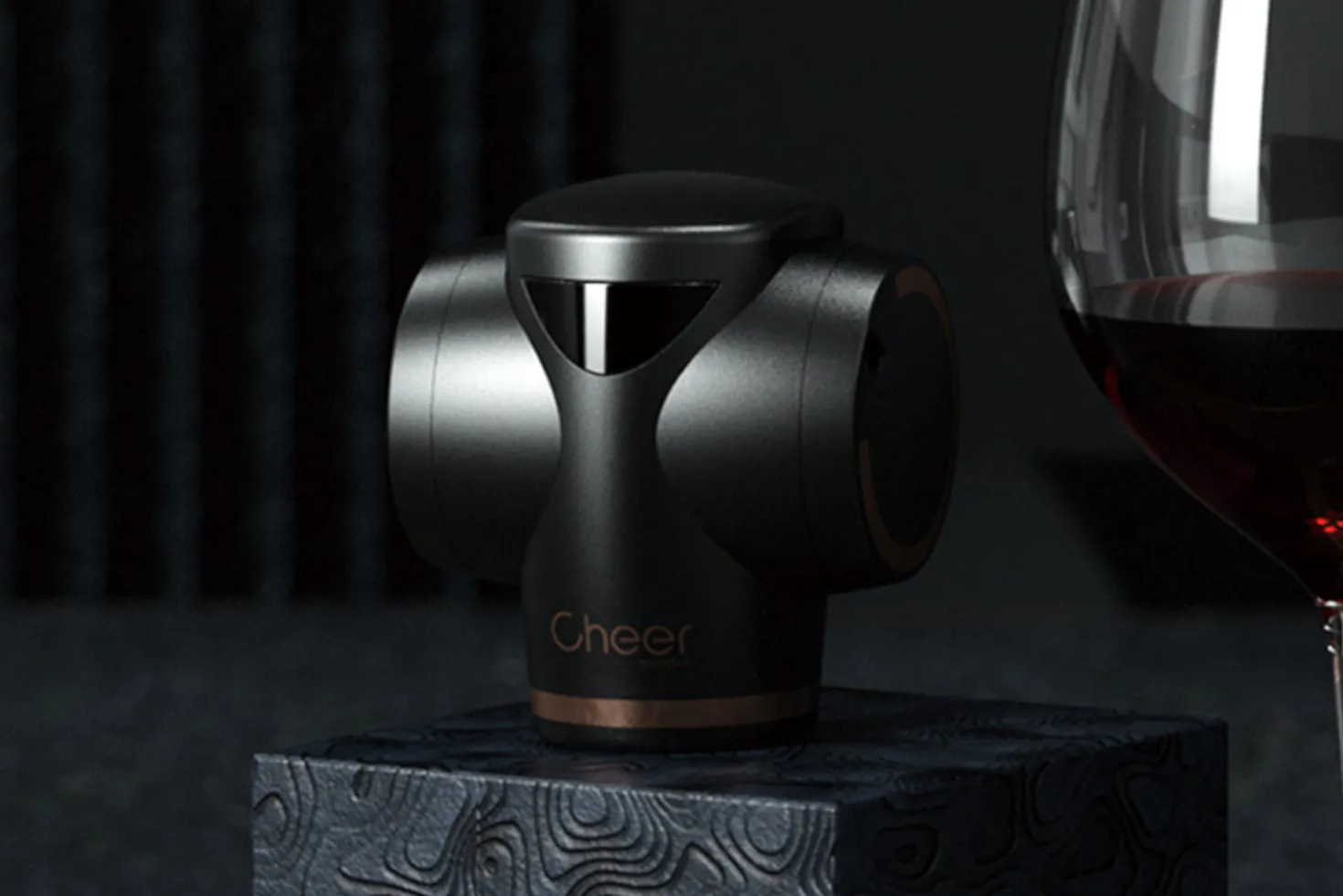 Bouchon de conservation automatique Cheer Moda Trooper - Noir & Bronze