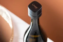 Bouchon de conservation spécial champagne Cheer Moda Bubble - Noir & Bronze