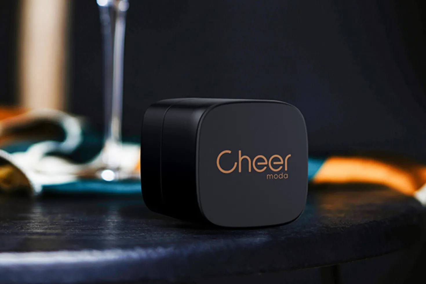 Bouchon de conservation spécial champagne Cheer Moda Bubble - Noir & Bronze