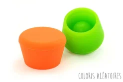 2 bouchons à vin Pulltex en silicone coloré