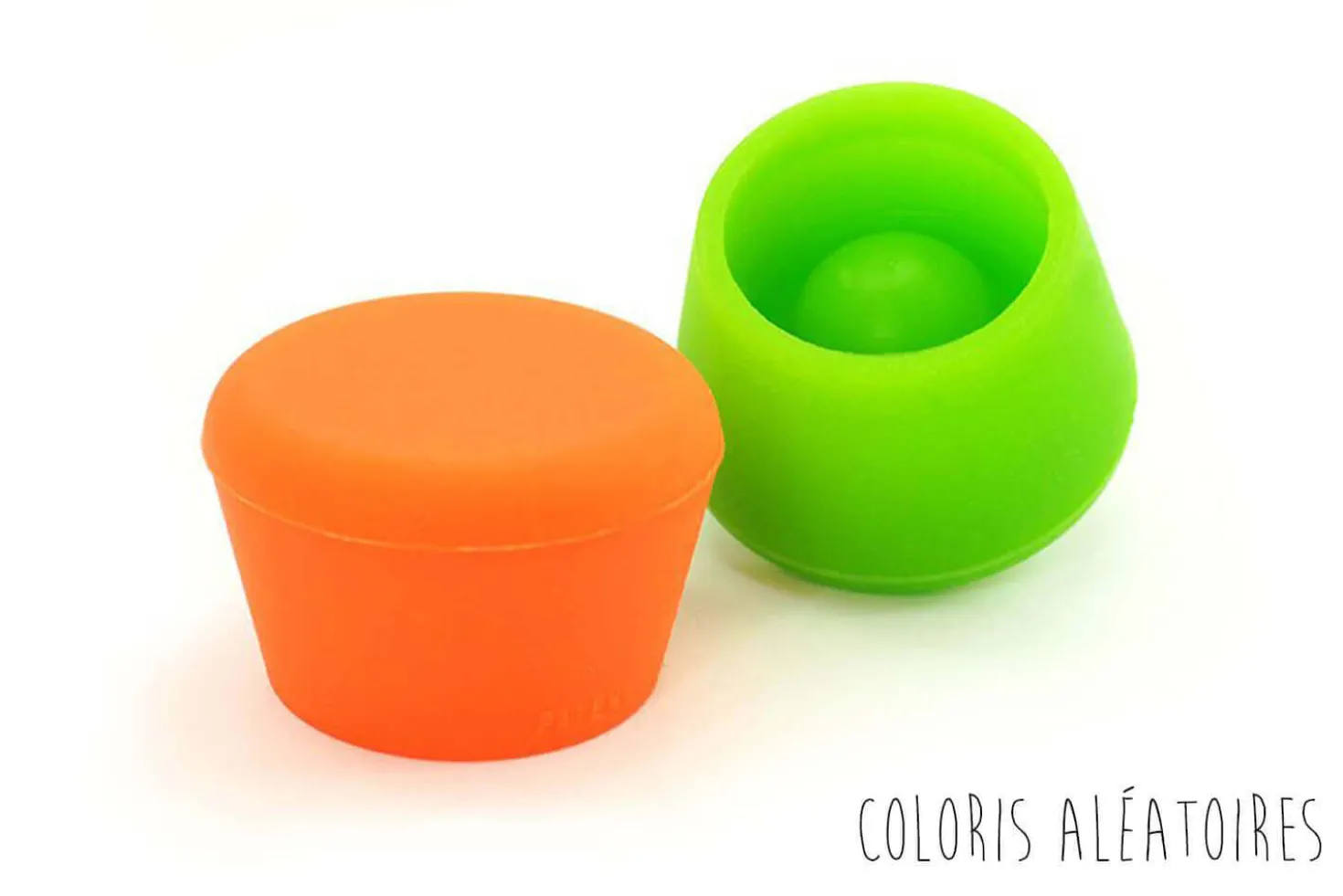 2 bouchons à vin Pulltex en silicone coloré