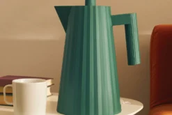 Bouilloire électrique Alessi Plissé verte design par Michele De Lucchi