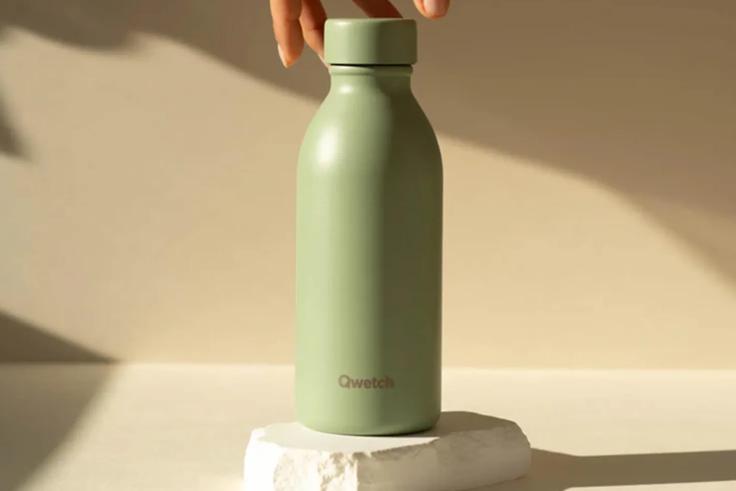 Bouteille isotherme Qwetch Icon inox recyclé 500ml – 10 coloris