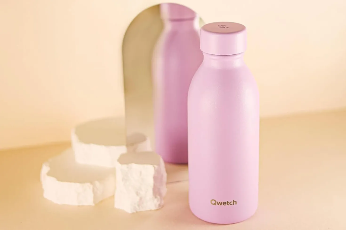 Bouteille isotherme Qwetch Icon inox recyclé 500ml – 10 coloris