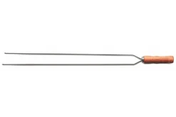 Brochette double Tramontina Churrasco en inox et bois 75cm