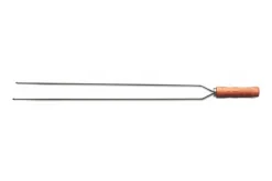 Brochette double Tramontina Churrasco en inox et bois 65cm