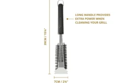 Brosse de nettoyage 3 en 1 MasterClass pour barbecue à poils en inox
