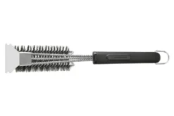Brosse de nettoyage 3 en 1 MasterClass pour barbecue à poils en inox