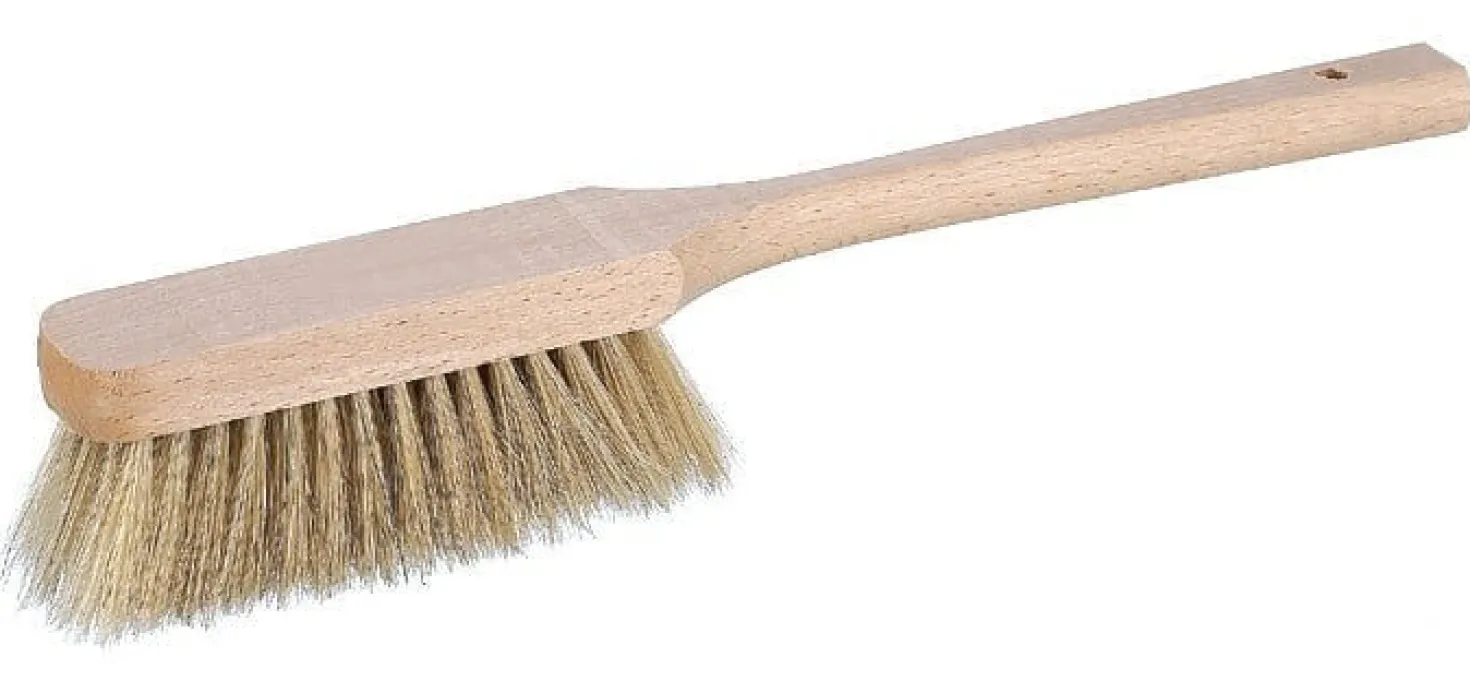 Brosse à manche Matfer en soies naturelles blanches