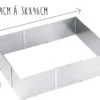 Cadre à gâteaux extensible Gefu Uno hauteur 8.5cm