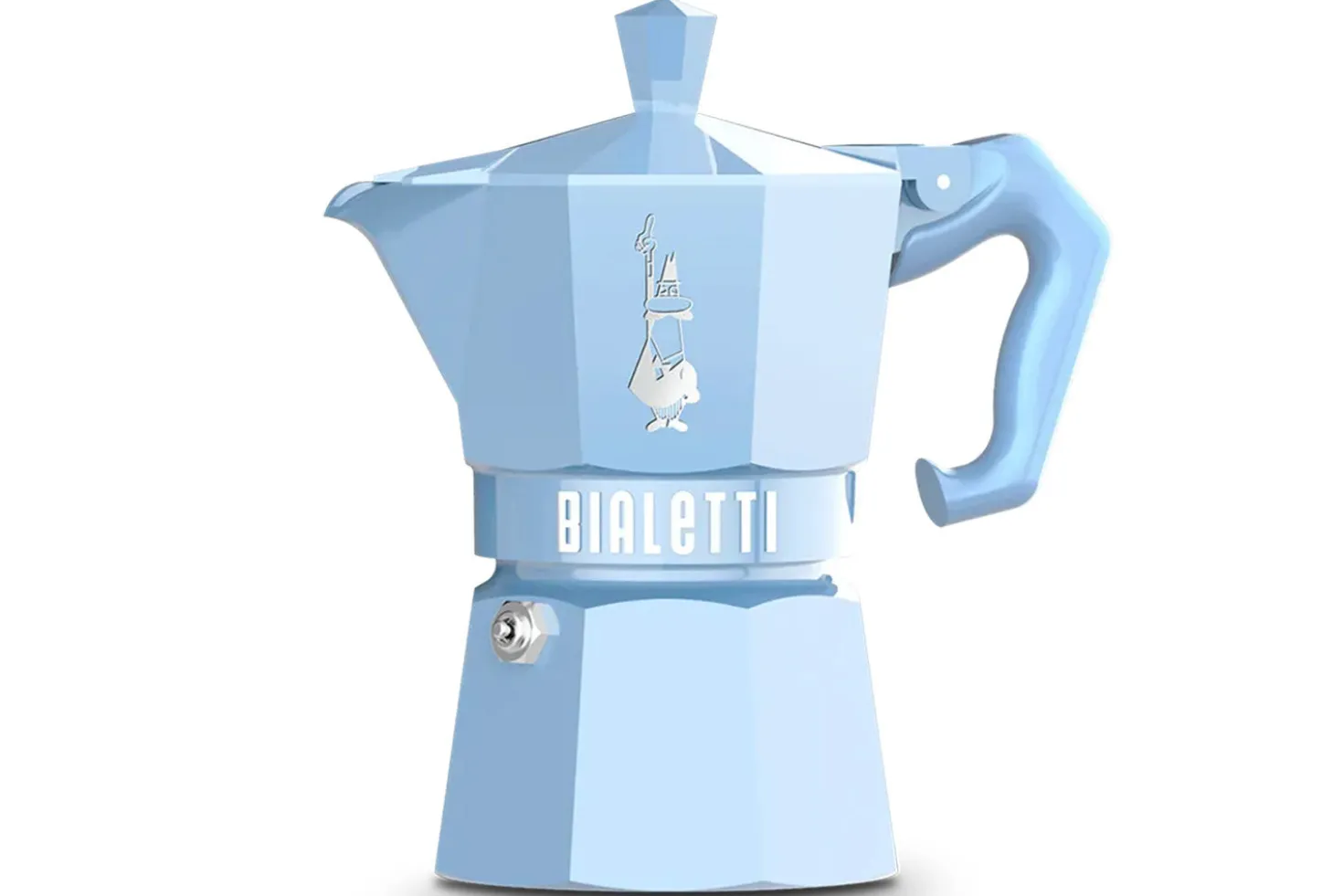 Cafetière italienne Bialetti Moka Exclusive bleu clair