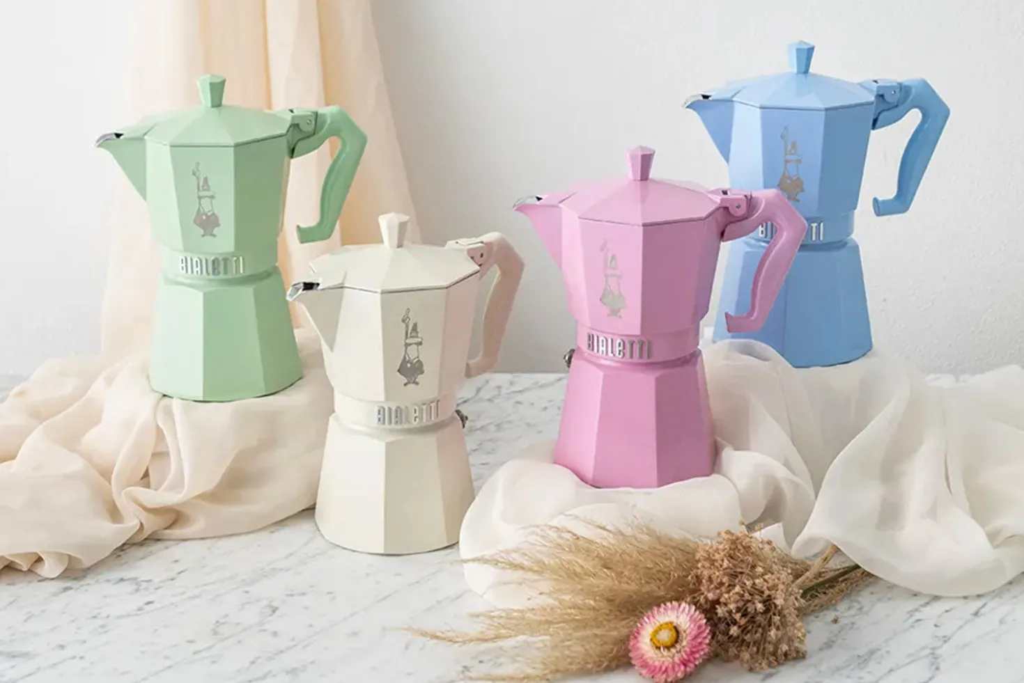 Cafetière italienne Bialetti Moka Exclusive rose