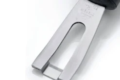 Canneleur Triangle forme U en inox manche en green grip