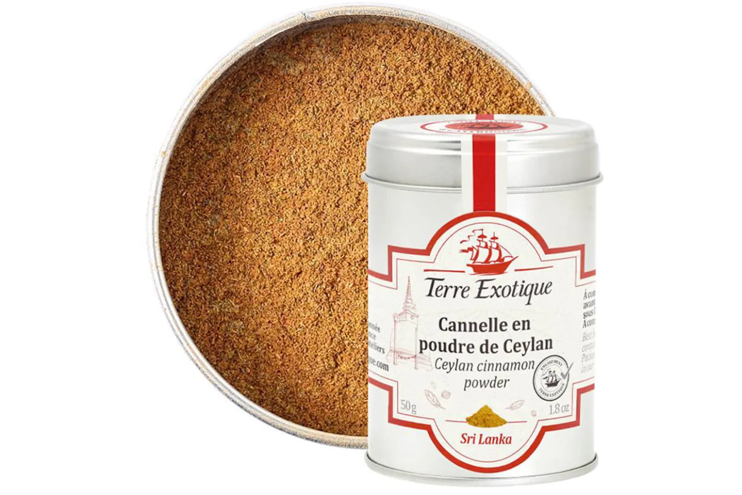 Cannelle de Ceylan en poudre Terre Exotique 50g