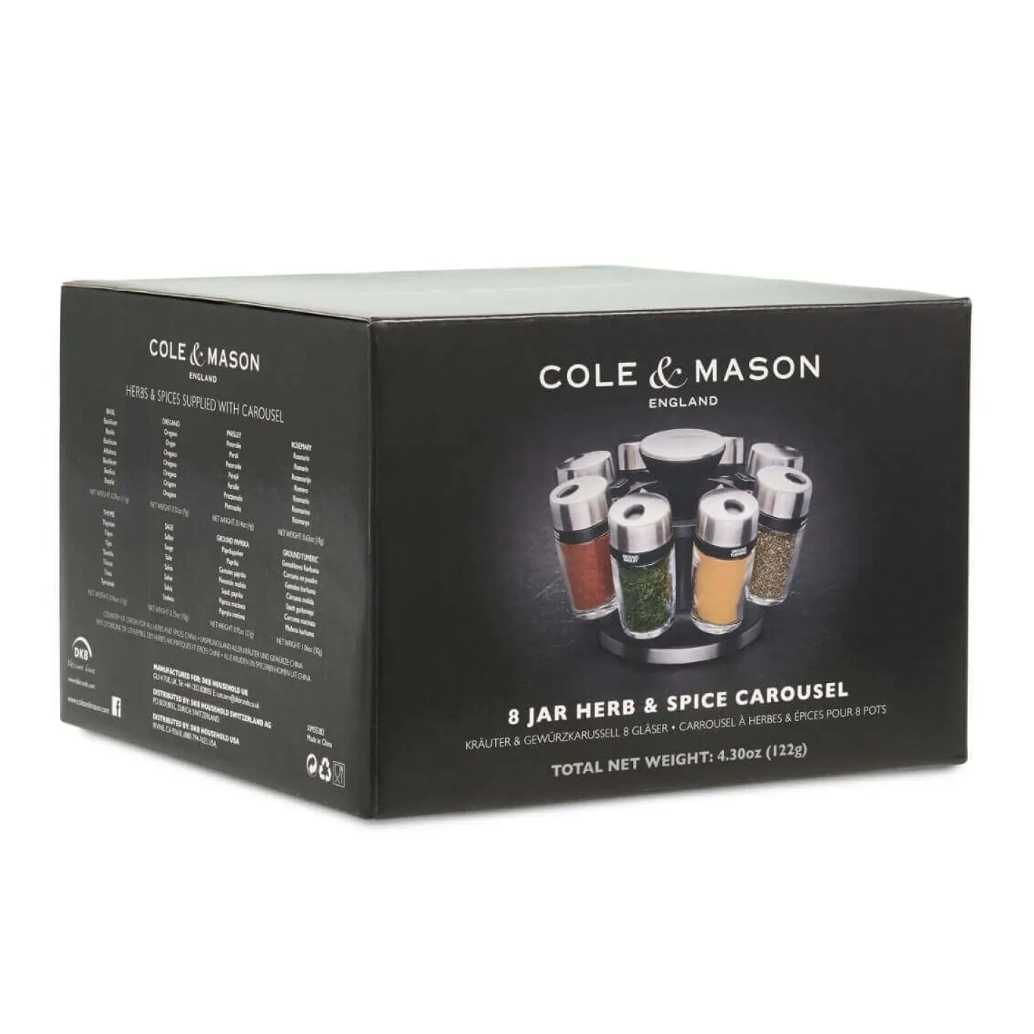 Carrousel à épices Cole & Mason 8 flacons
