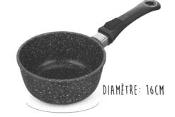 Casserole en fonte Pradel Excellence Premium 16cm façon pierre tous feux/ induction