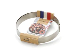 Cercle à entremets extensible De Buyer en inox hauteur 3cm - 18 à 36cm