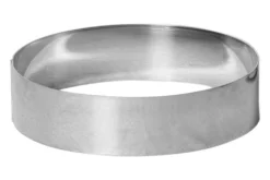Cercle à mousse et entremet Gobel inox bord haut épaisseur 1mm