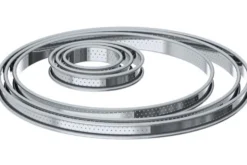 Cercle à tarte perforé rond De Buyer en inox