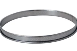 Cercle à tarte perforé rond De Buyer en inox