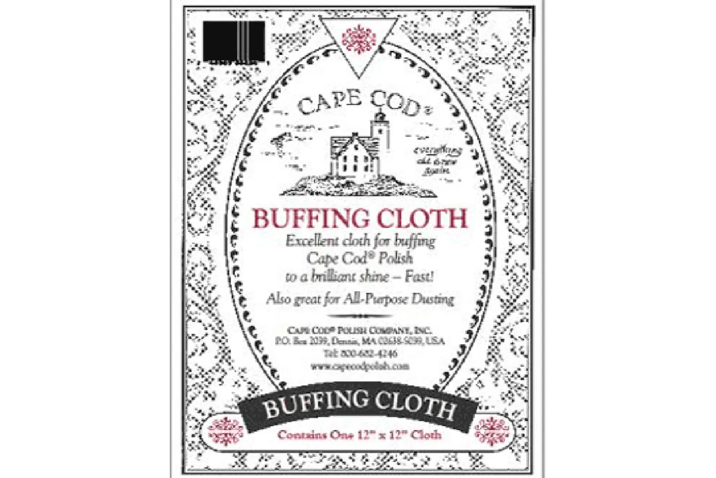 Chiffon de polissage Buffing Cloth Cape Cod