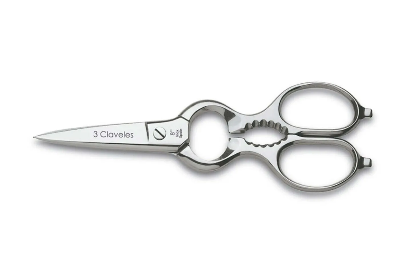 Ciseaux de cuisine 3 Claveles multi-usages acier inoxydable 20cm