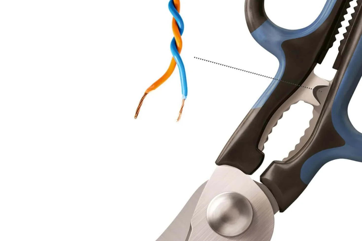 Ciseaux de cuisine professionnels Anysharp 5 fonctions intégrées